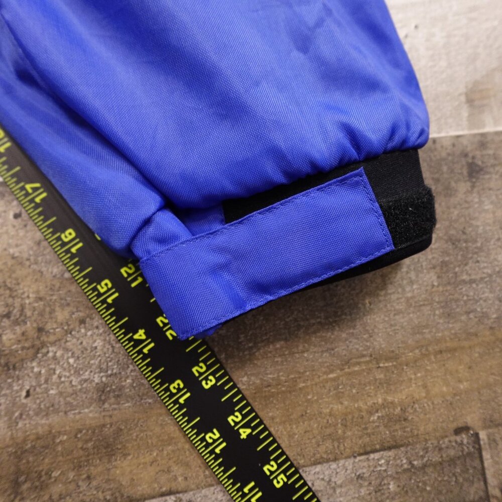 Marlboro windbreaker jacket full zip adult medium blue black rain proof vintage - Picture 6 of 14